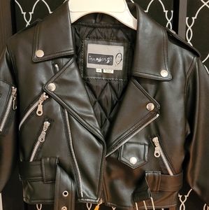Kids Faux Leather Jacket